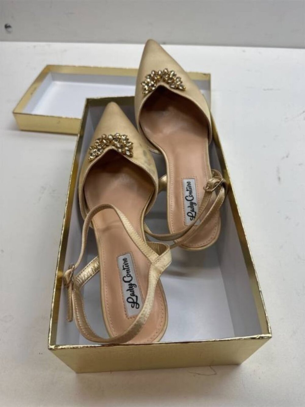 Size 11 Lady Couture Classy Ankle-Strap Pump